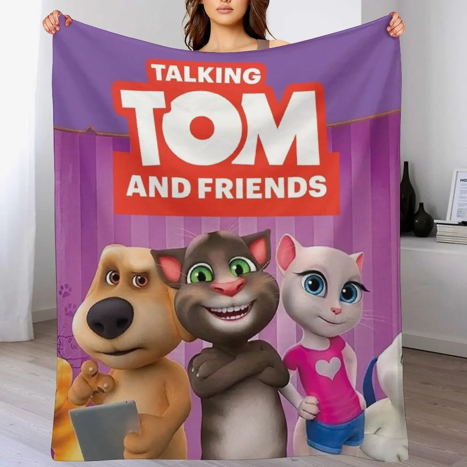 

Sixtom the My Talking and friends Tom 2 2021 Throw Blanket Sleeping Bag Loose Blankets For Sofas Blankets