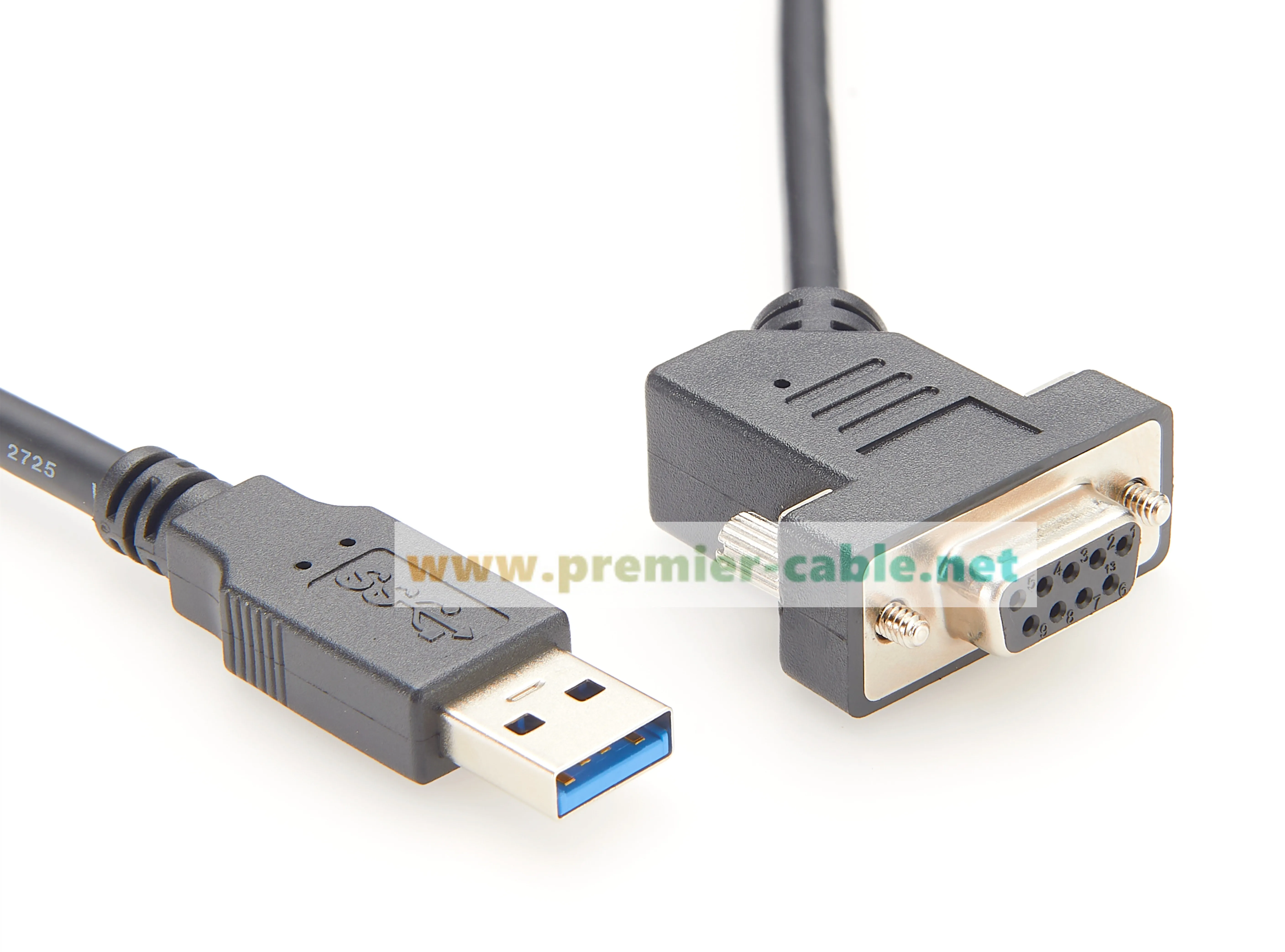 Ellenbogen abgewinkeltes 45-Grad-USB 2.0 auf DB9 RS232 COM-Port-Kabel mit FTDI-Chip, USB-A-Stecker auf D-Sub-9-Pin-Buchse für Windows, MacOS – Detail 5
