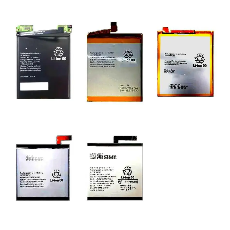 

UBATIA301AFN2 UBATIA283AFN2 UBATIA305AFN2 2700-4570Mah Battery For Sharp Aquo Aquos Zero 1 3 Sense 4 Plus Lite 5G