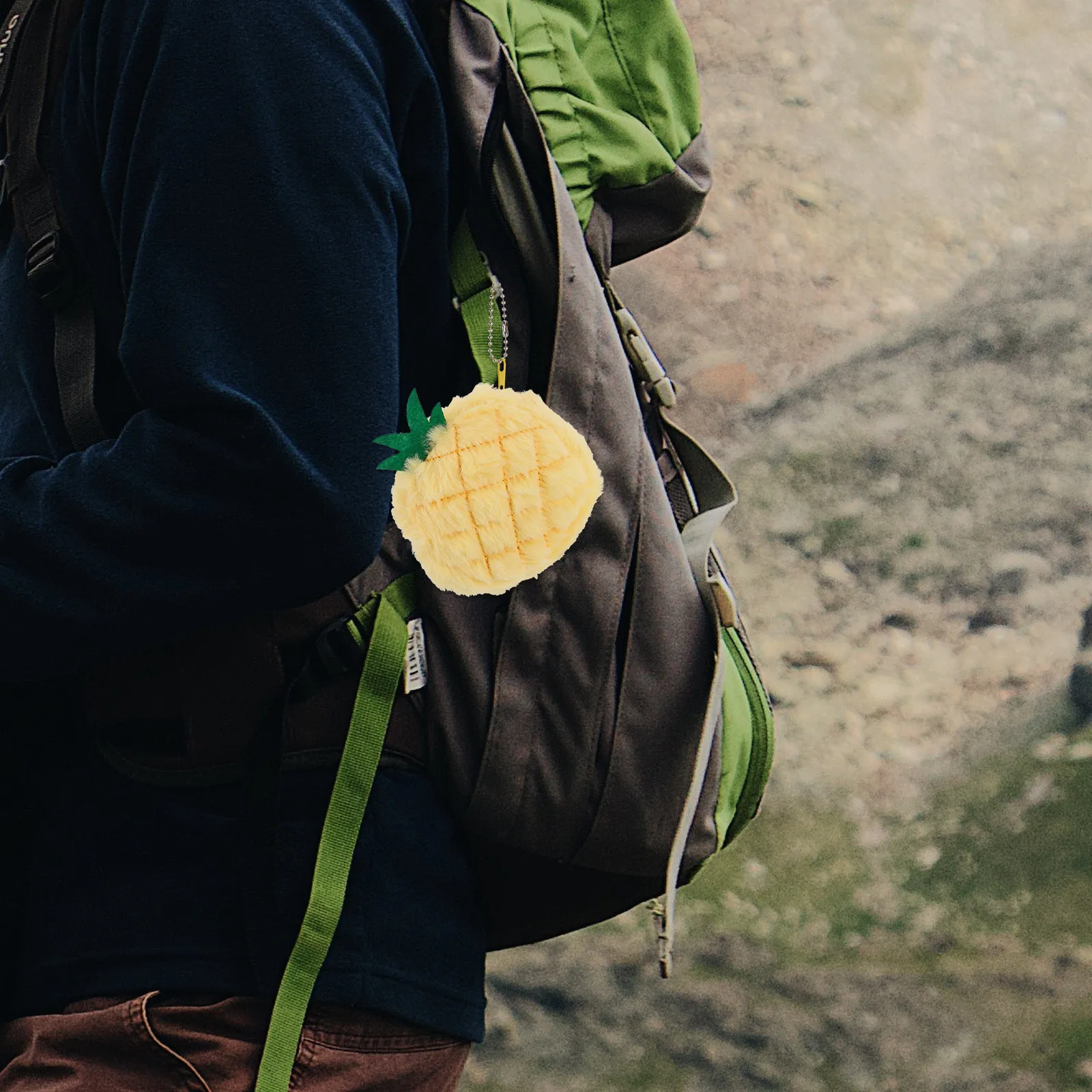 

Small Pineapple Coin Purse Soft Keychain Wallet Cute Backpack Hanger Mini Pouch Kids Coin Storage Lovely Fruit Bag