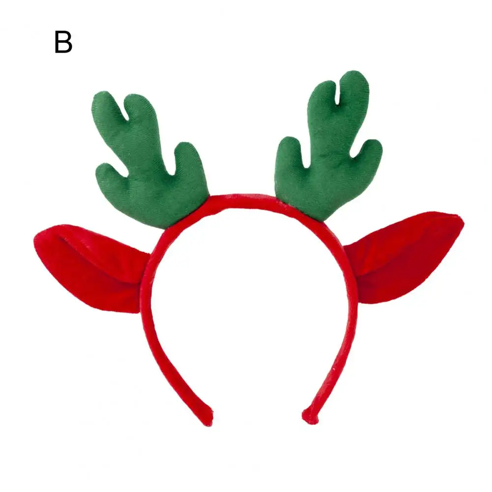 Rentier-Kopfschmuck, festliches Rentier-Stirnband für Weihnachtsfeier-Dekorationen, Plüsch-Geweih-Haarband für Kinder, Urlaubskostüm