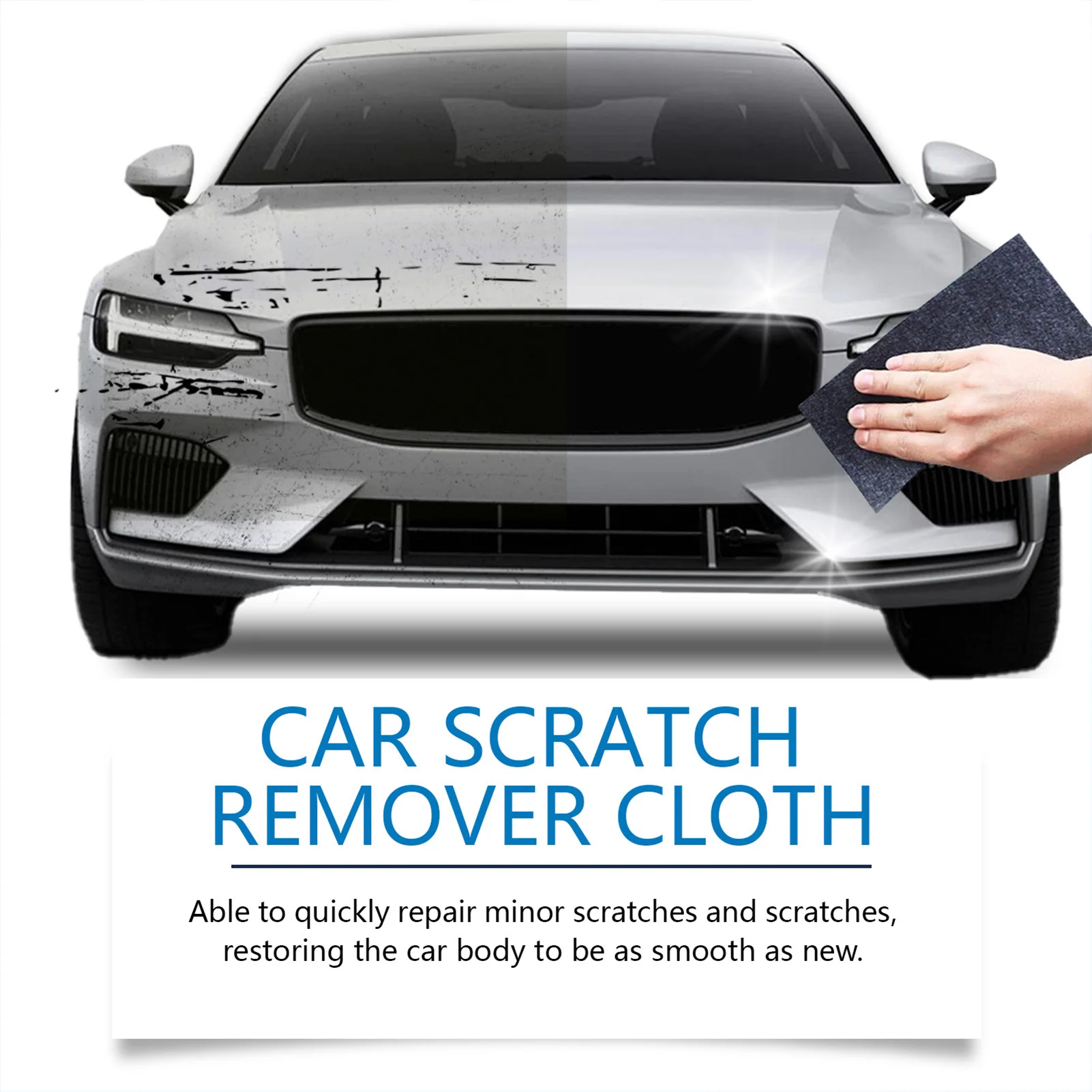 Car Scratch Remover Cloth Lint Free Reusable Microfiber Cleaning Rags Suitable for All Vehicle Paint Care