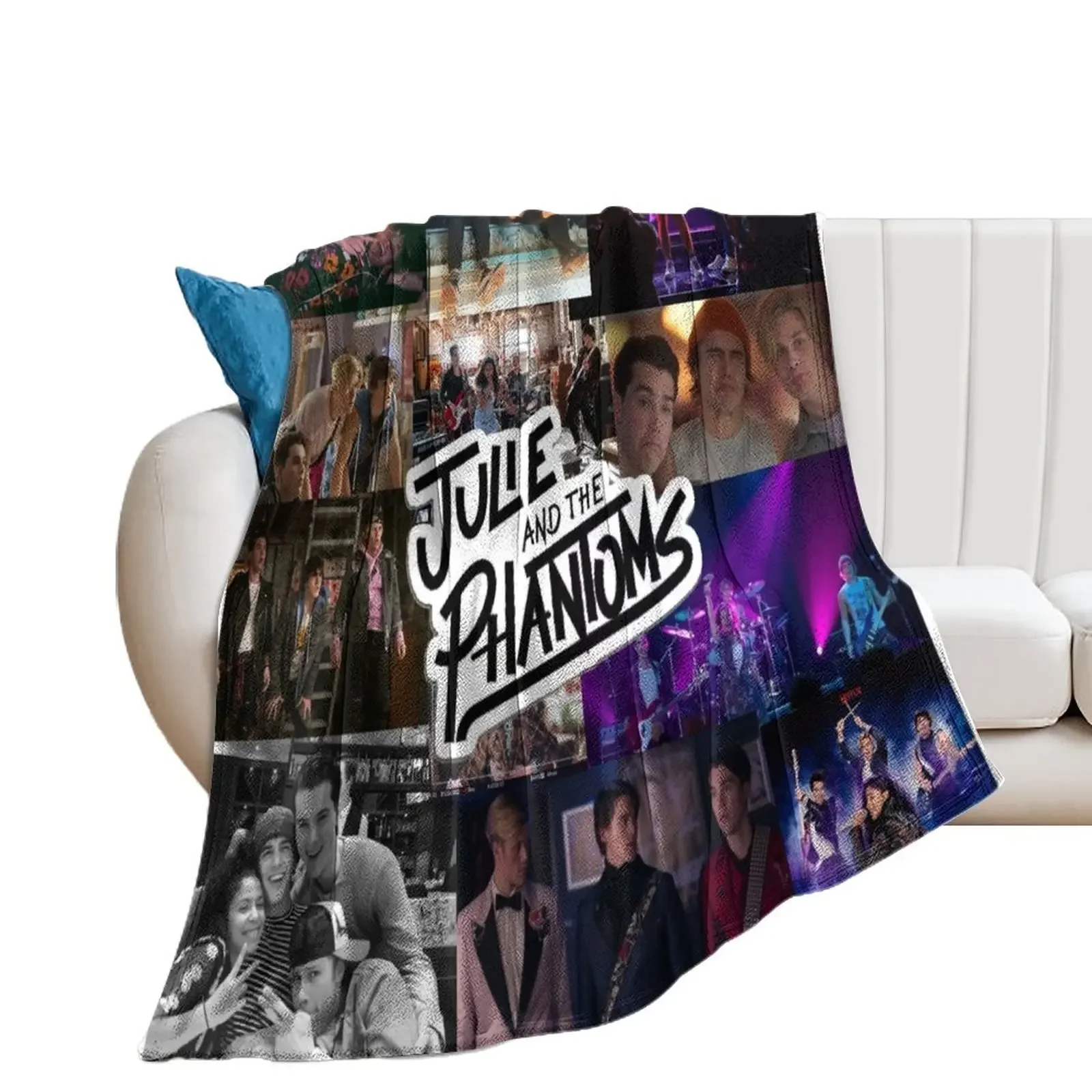 

Julie and the Phantoms Band Collage Throw Blanket Thin Decorative Throw Blankets