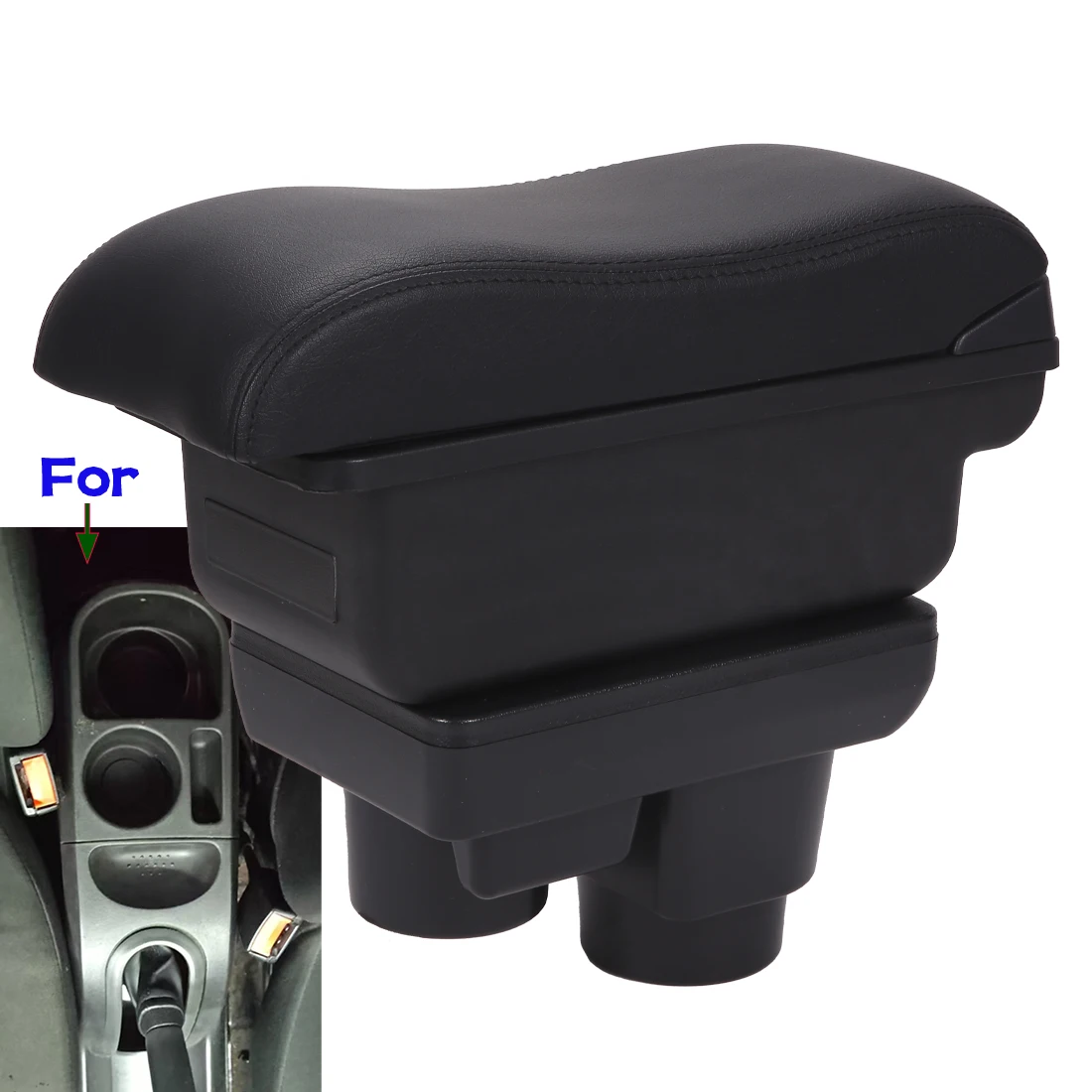 

For FORD FIESTA Armrest Box For Ford Fiesta 2011 Car Armrest Auto Storage Box Dedicated Retrofit parts Interior Car Accessories