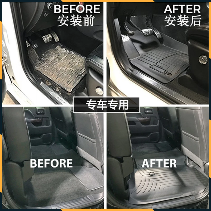 2016-2020 for Mercedes-Benz C-Class 2016 2017 2018 2019 2020 Accessories TPE Floor Mats Snowy Blanket Foot Pad Scratch Cover