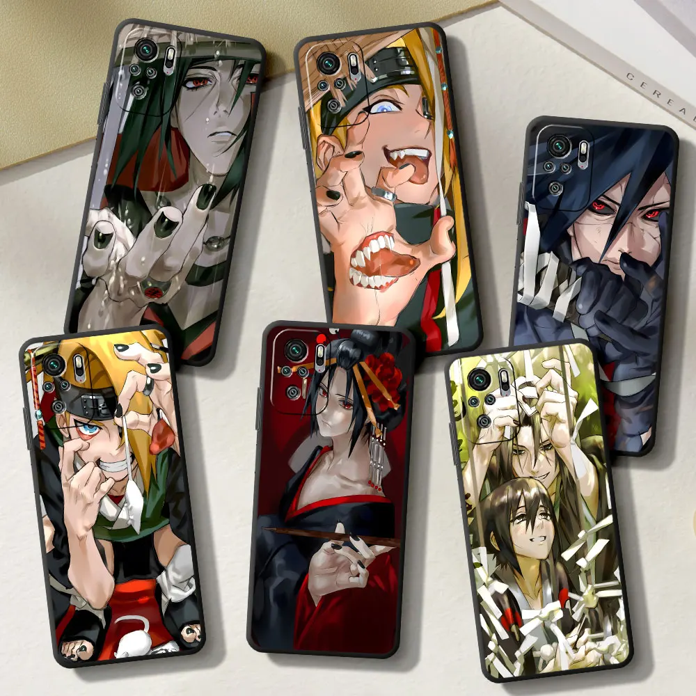 Чехол Deidara Naruto Uchiha Itachi для Xiaomi Redmi Note 12 11 10S 11E 13 Pro Plus 10 8 9 9S 7 11S 11T Черный Мягкий чехол из ТПУ