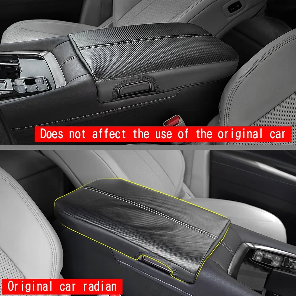 Für Toyota Alphard Vellfire 40 Serie 2023 2024 Zubehör Armlehne Box Schutz Abdeckung Leder Center Konsole Panel Pad
