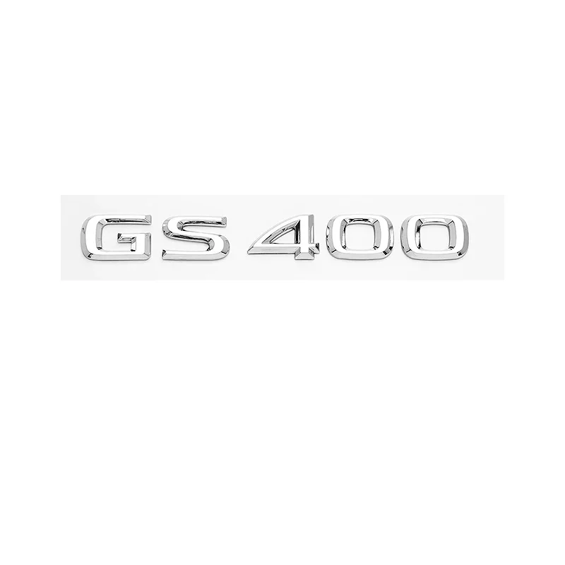 3D Chrome Glossy Black ABS Letters GS250 GS300 GS400 GS430 GS450 GS460 HYBRID Emblem For Lexus Car Trunk Logo Badge Sticker