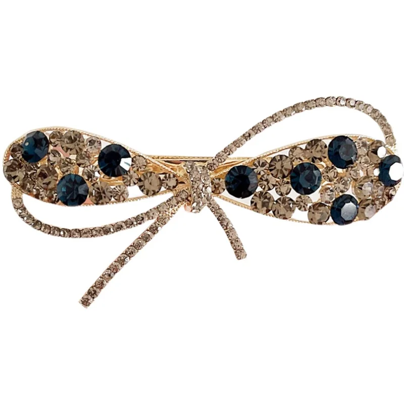 

Новая заколка для волос с синим бантом, головной убор на спине, женская летняя заколка для волос сбоку, высококачественная заколка для волос