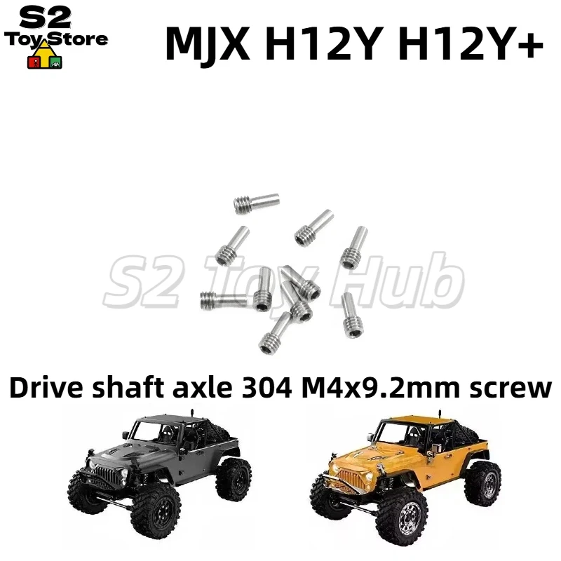 

MJX RC Car Screws 304 Stainless Steel M4x9.2mm 10PCS Replacement Parts For H12Y H12Y+ Remote Control Truck Drive Shaft Axle