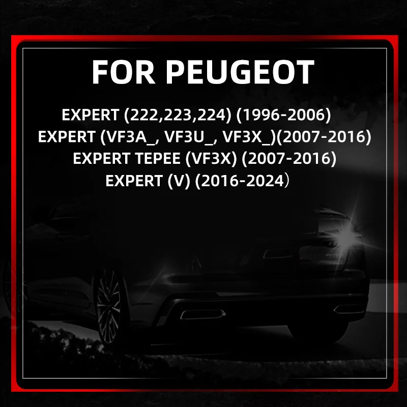 For Peugeot Expert 222 223 224 VF3X LED Reverse Light Blubs Backup Reversing Lamp Bulb 1996 1999 2001 2006 2008 2010 2017 2020