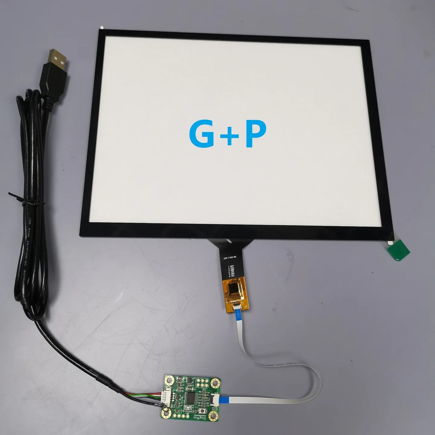 9.7 inch capacitive touch screen kit, IIC6PUSB interface structure size 210X164mm touch area size 196.61X147.46MM