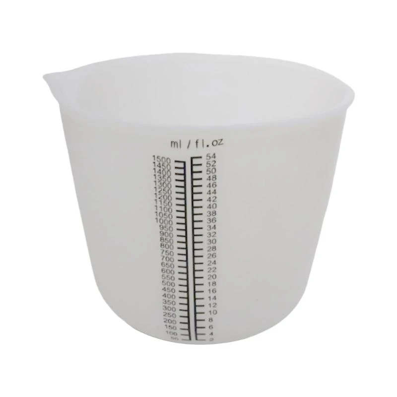 

HXBF Силиконовый измерительный чашка с прозрачными градами Многоцелевой инструмент измерения смешивания для лабораторных и