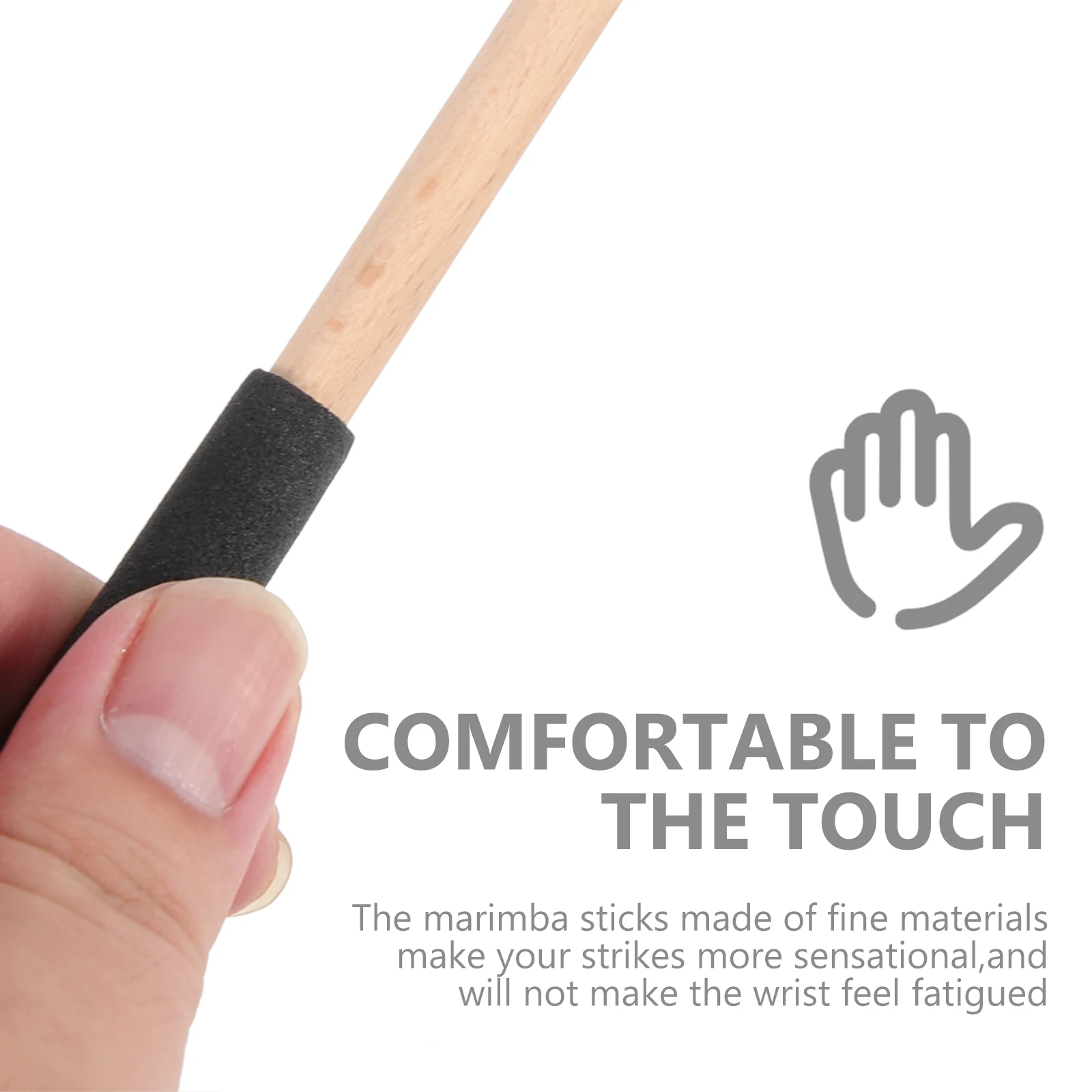 

Marimba Mallet for Tongue Drum Instruments Percussion Xylophone Durable Hammer Musical Sticks Rubber Soft Drumsticks Mallets