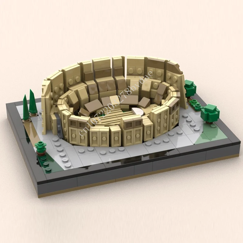 

451PCS Mini Colosseum MOC Creative street view Model Building Blocks Architecture DIY Education Assembly Model Toy Holiday Gifts
