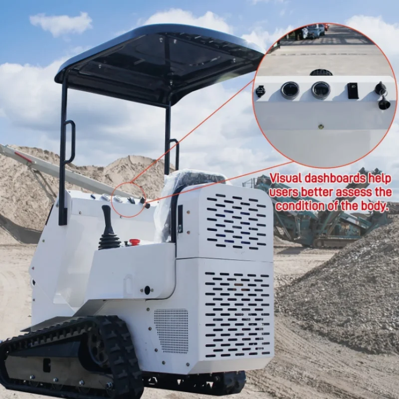 Ride-on Multifunctional Mini Skid Steer Loader Tracked Crawler, Celling Track Riding CE/EPA Compliance Engine US Inventory