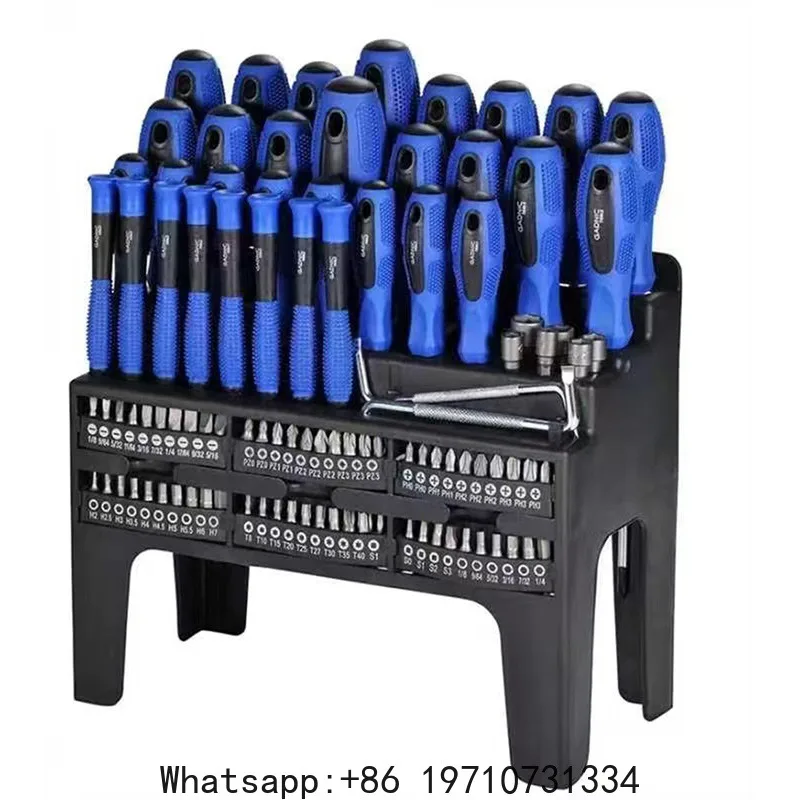 Magnetic Screwdriver Set 100Pcs Precision Screwdriver Set Manual Hand Tool Kits With Storage Rack