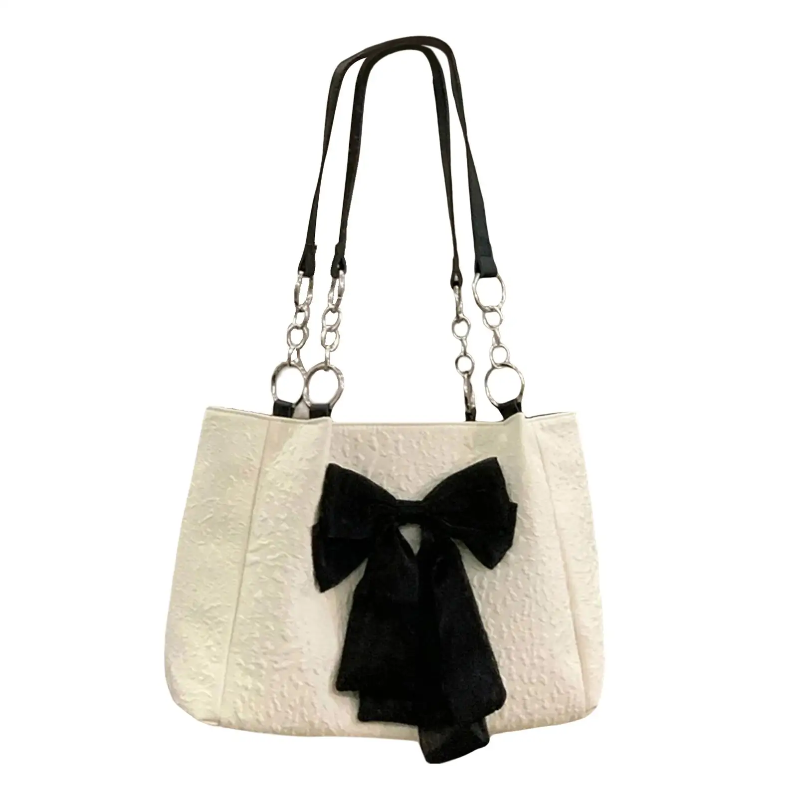 Women Shoulder Bag Totes Satchel Casual Bow Tie Holiday Canvas Bag Hobo