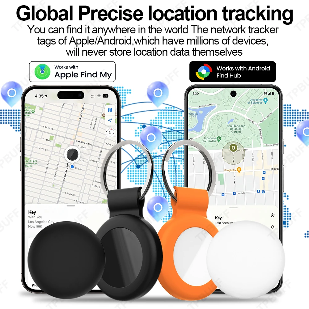 Dual IOS Android Mini Google Find My Gps Tracker Android Bluetooth Smart Activity Trackers Wearable Devices Airtag Smart Locator