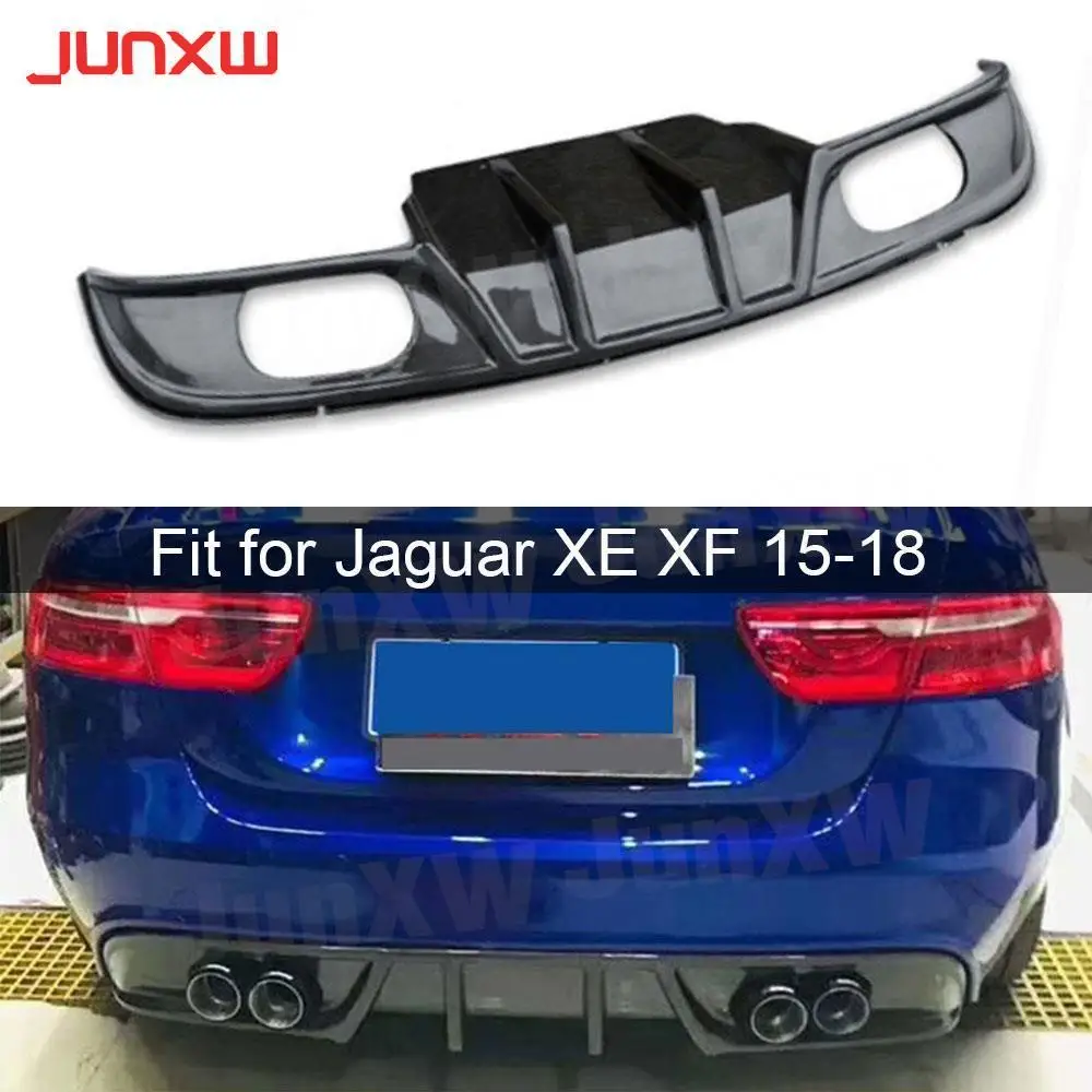 

Carbon Fiber Rear Diffuser Spolier For Jaguar XF 2015 2016 2017 2018 Car Rear Lip Bumper FRP LIP