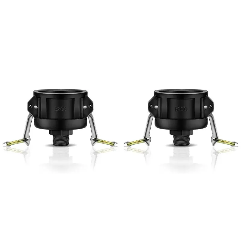 

ABUN-2X 275 330 галлонов IBC Tote Fittings Адаптер 2-дюймовый сливной адаптер для тотализатора с соединением садового шланга Camlock