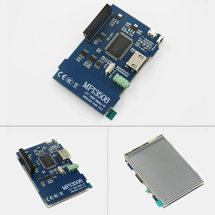 LCD Layar Sentuh MPI3508 Monitor HD HMI 3.5 Inci Raspberry Pi