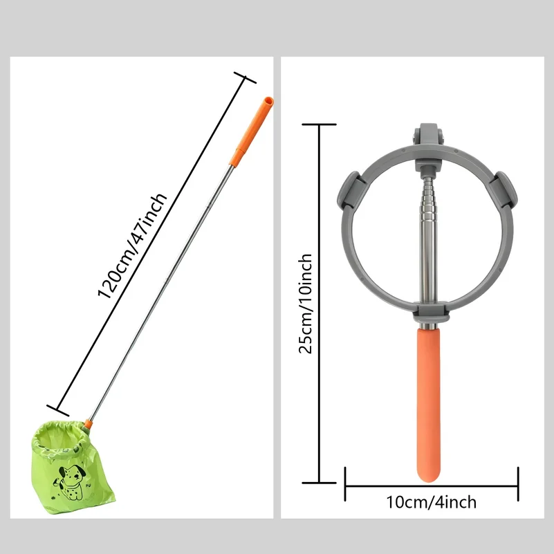 Portable Scalable Dog Poop Collector Dog Poop Picker Pet Poop Clean Tools Friendly Grabber Portable Pet Poop Picker