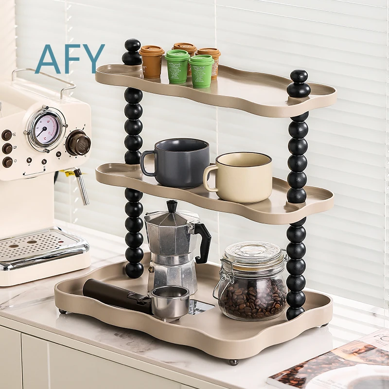 For Bathroom Vanity Organizer Cup Holder Desk Shelf Multi-Tier Storage Rack for Cosmetics Perfume Toiletries Cups and Brushes