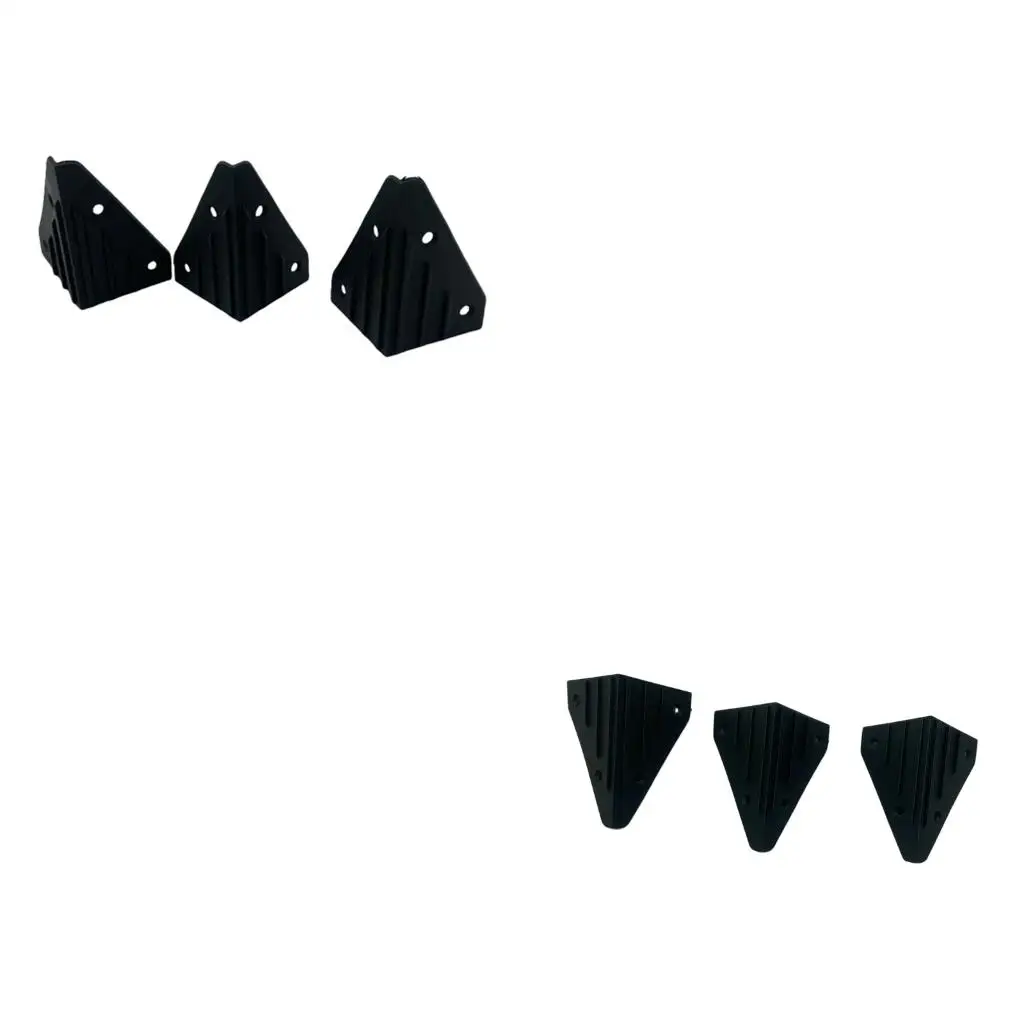 Speaker Cabinet Corner Guards 4Pcs Black ABS Covers Edges Protections Wrap for Guitar Stage Amplifier