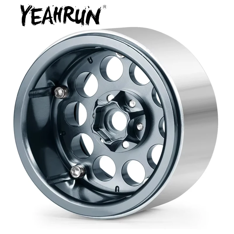 YEAHRUN 4 قطعة 2.2 بوصة Beadlock محور عجلات حافة ل 1/10 RC الزاحف سيارة محوري SCX10 90046 RR10 الشبح 90048 TRX4 TRX6 #1