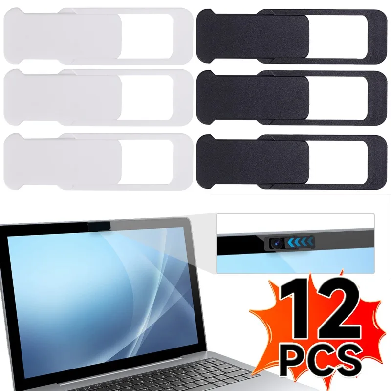 Webcam Cover Shutter Slider Ultra-Thin Plastic Camera Cover for IPad Tablet Laptop Pc Camera Mobile Phone Lens Privacy Stickers