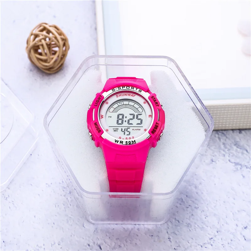 BK45 ファッショナブルな子供用腕時計防水ナイトライト週表示アンチドロップ電子時計スポーツ時計ギフト子供のための腕時計