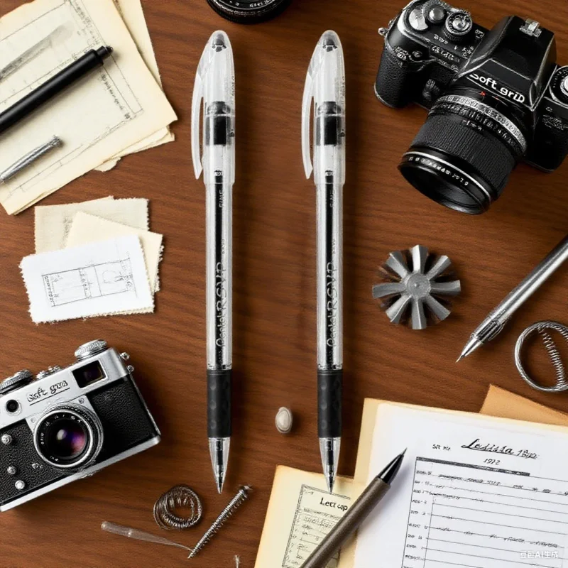 Canetas esferográficas Comfort Grip 0,7 mm - 2 sessões longas de ponta fina