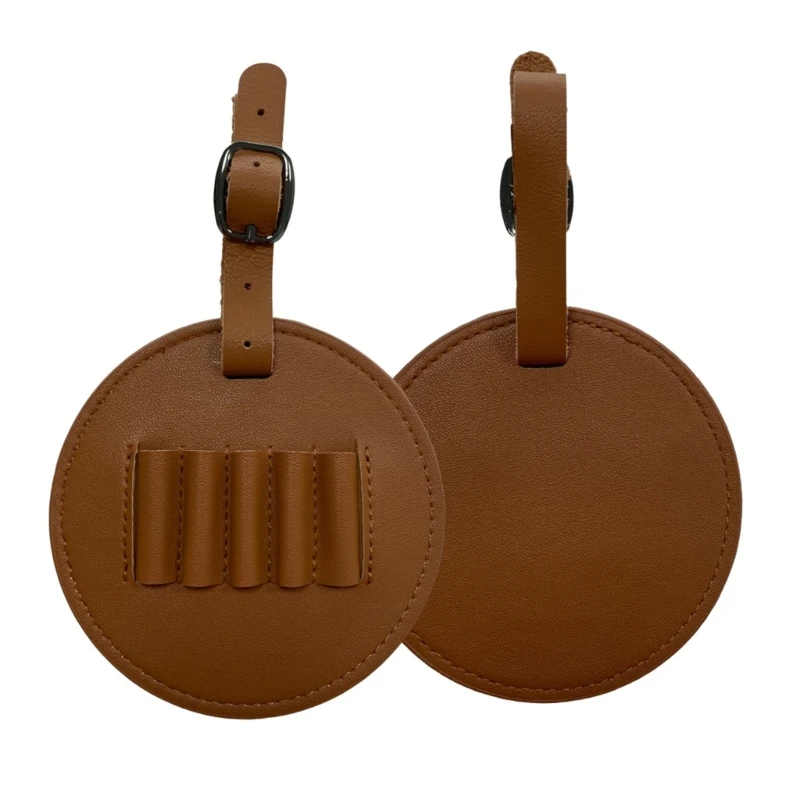 2024 New PU Leather Golf Tees Holder Round Golf Tees Storage Bags Portable Golfs Tees Carriers Hook to Golf Bag Belt Clip