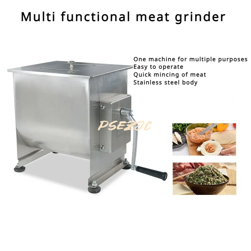 Household Stainless Steel Single Roll Mixer Cooking Machine Filling Machine Small Manual Mixing Tool