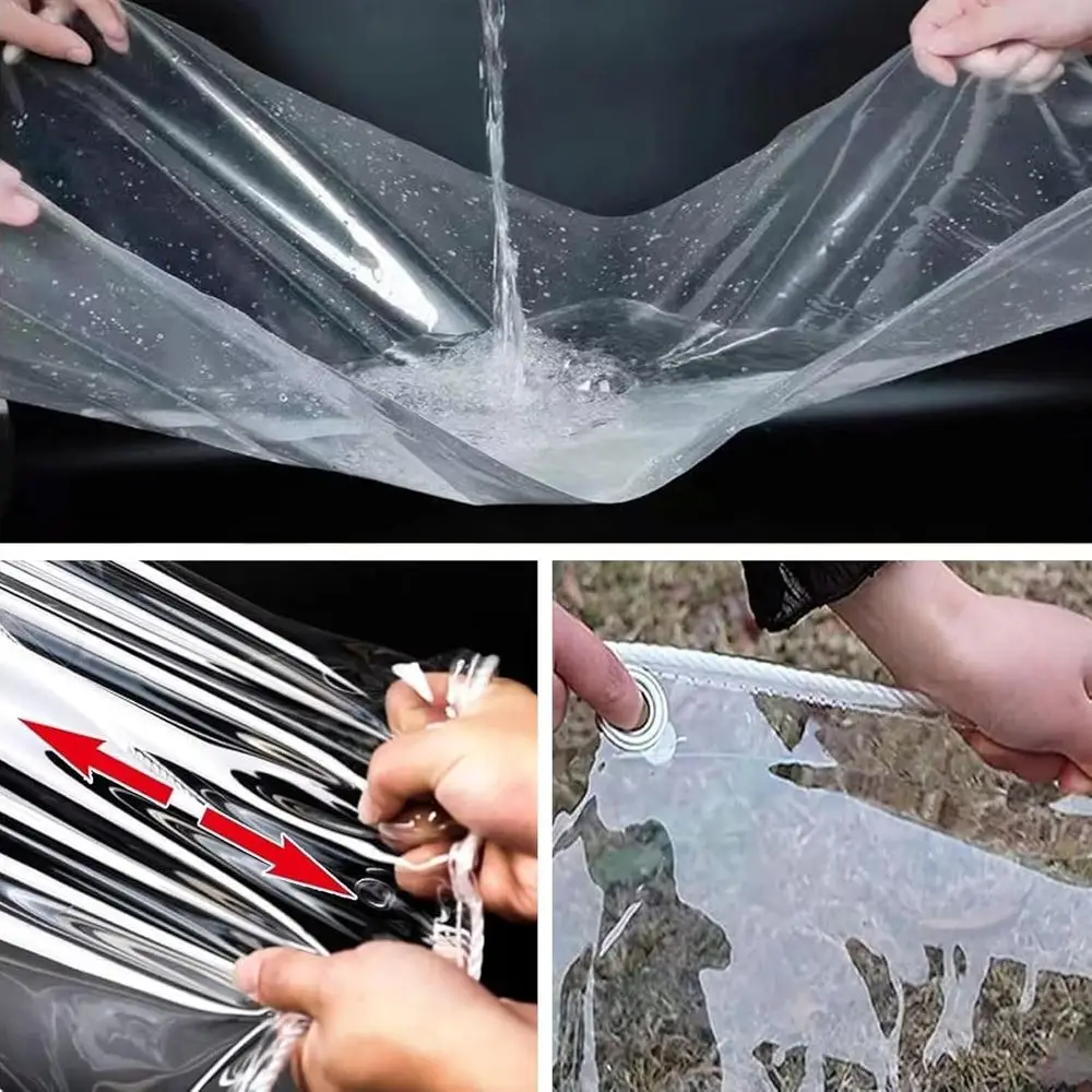 قماش القنب عالي التحمل مقاوم للماء مقاس 10 × 12 قدمًا مع حلقات للاستخدام الخارجي - غطاء فينيل سميك 12 ميلًا ومقاوم للأشعة فوق البنفسجية والرياح #4