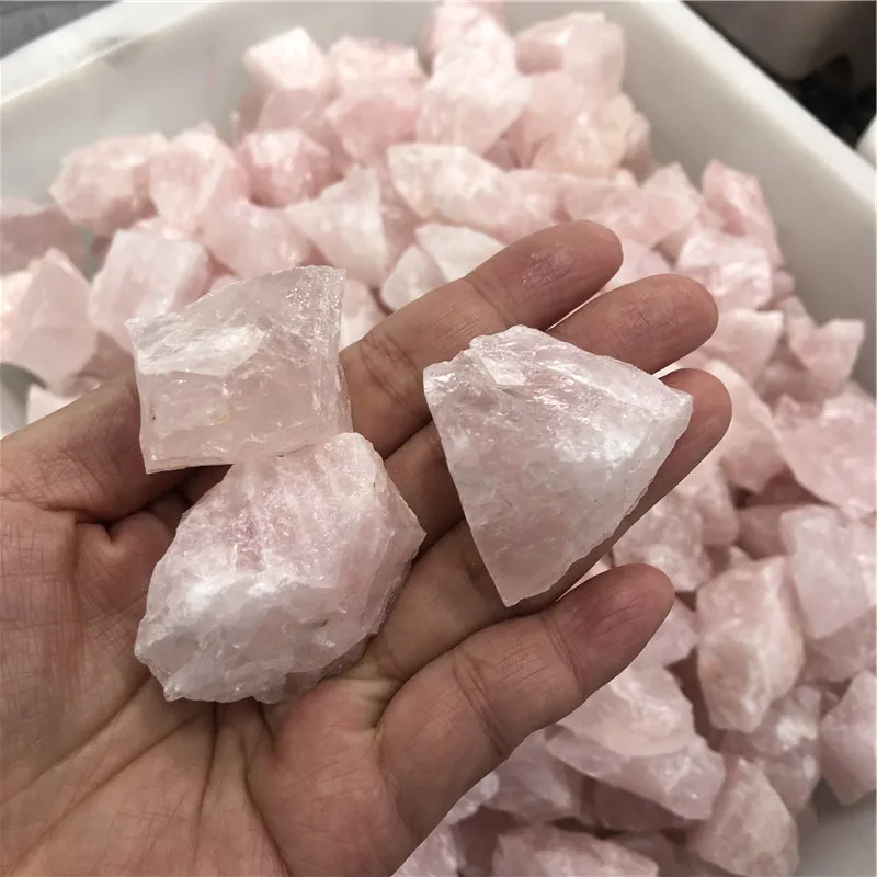 5kg Natural Raw Crystal Pink Rose Quartz Crystal Minerals Specimen Healing Crystal Love Natural Stones and Fish Tank Decor