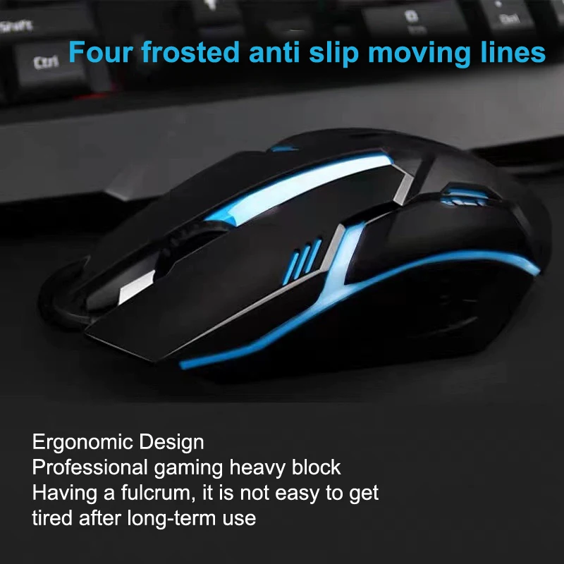 E-Sports USB Wired Mouse Colorful LED Gaming Mouse 5000 DPI Wired Mice Optical Wired Gamer Mouse For Desktop Laptop PC Computer