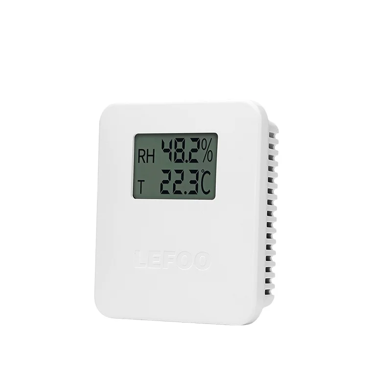 

Room Temperature and Humidity Transmitter with Display for HVAC Control