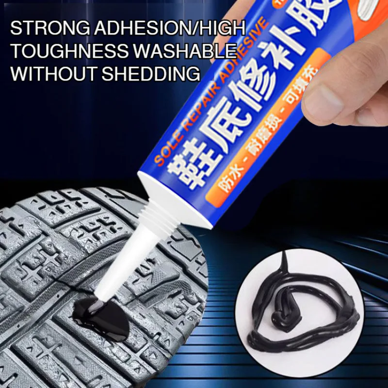 Home Soft Rubber Adhesive Shoes Repair Special Adhesive Waterproof Quick Drying Strong Filling Repair Holes in The Soles of Shoe