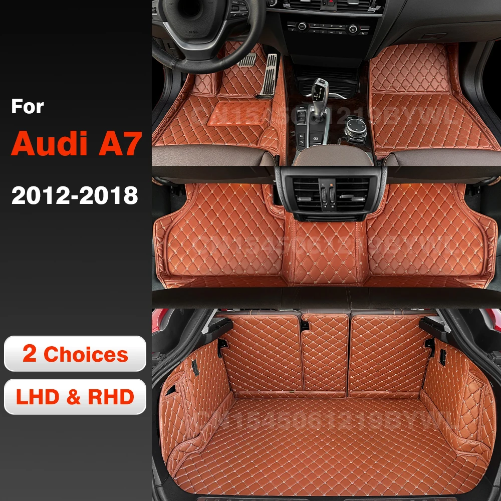 Car Trunk Mat For Audi A7 2012 2013 2014 2015 2016 2017 2018 Car Floor Mats Cargo Liner Carpet Car Accessories Auto Goods