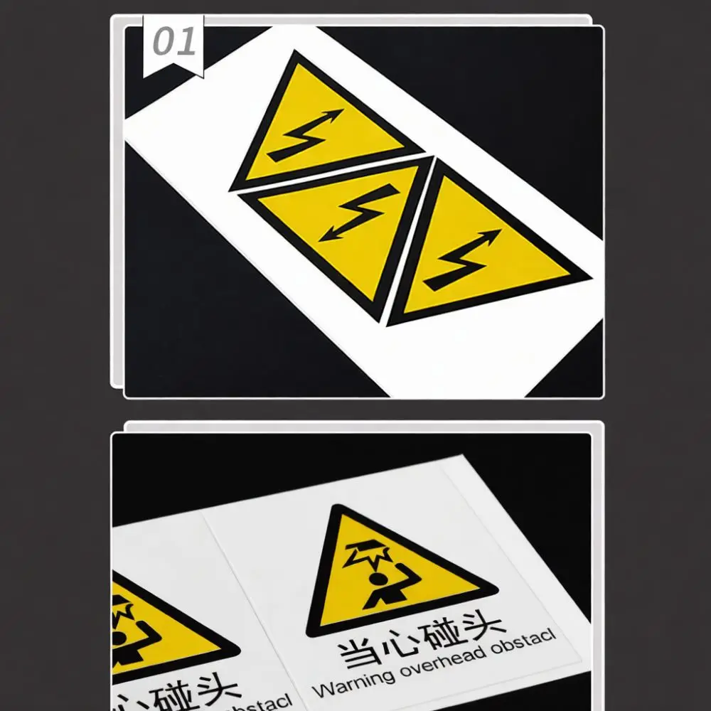 Do Not Step Alert Sticker Industrial Safety Sign Label For Workshop Machinery Equipment Warning Adhesive Decal Durable Material