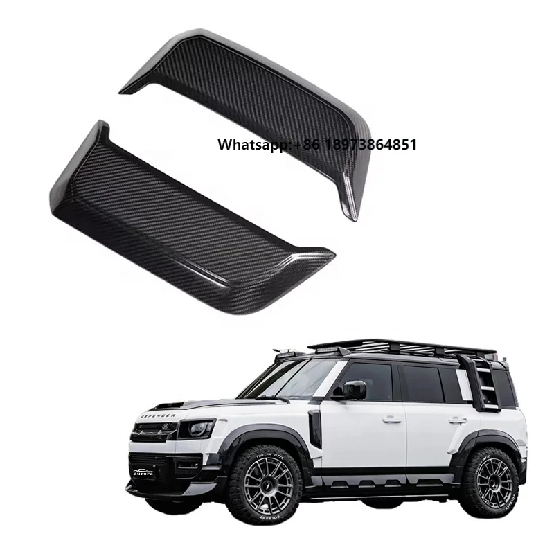 

Dry Carbon Fiber Vent Leaf Plate Suitable for Land Rover Defender 90 110 130 2020+car External Accessory Vents