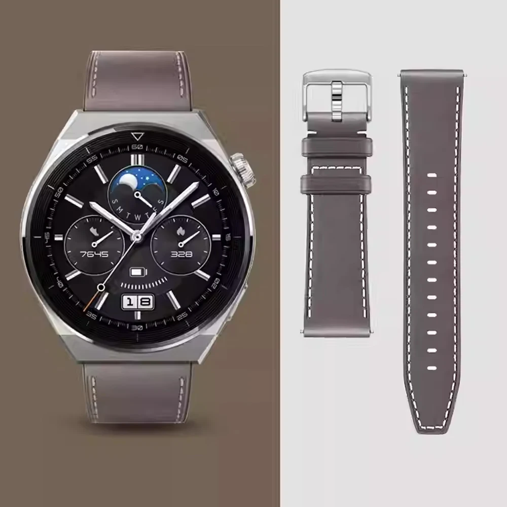 20mm 22mm Armband für Huawei Uhr GT4 GT3 Gt2e Pro 42 46mm leder armband Für HONOR Uhr 4 pro GS E2 SE MagicWatch Band – Detail 6