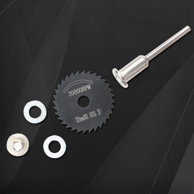 22~50mm 6pcs HSS Circular Saw Blade Rotary Tool For Dremel Metal Cutter Power Tool Set Wood Cutting Discs Drill Mandrel Cutoff