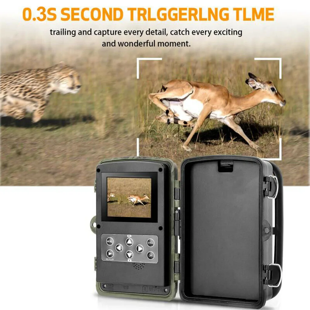 20MP Hunting Video Camera 1080P Trail Camera Farm Home Security 0.3s Trigger Time Wildlife Hidden Trap New Photo Surveillance