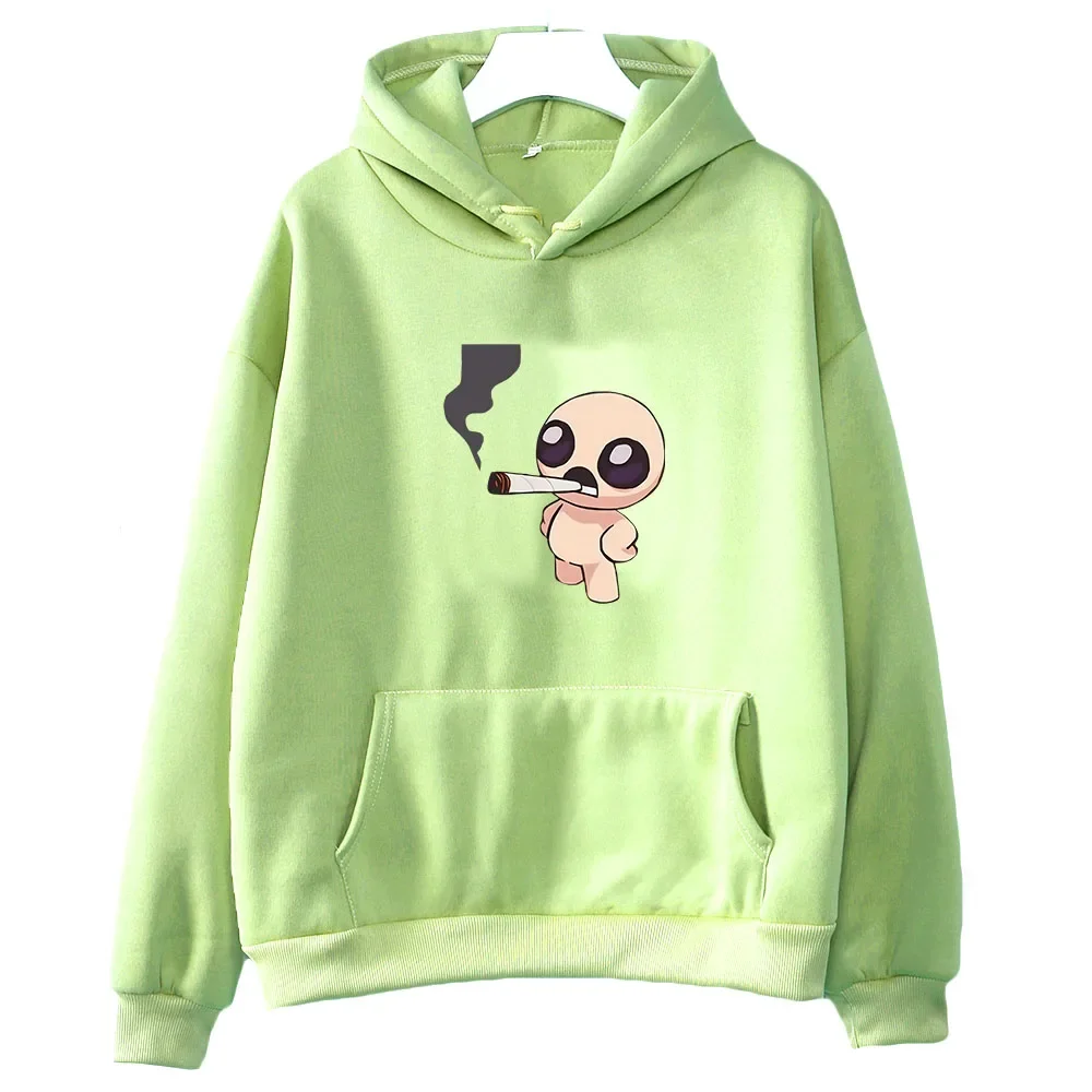 Roguelike The Binding of Isaac Anime Hoodie WOMEN Kawaii/Cute Sweatwear Couple Sweatshirt Regulai Fit Autumn/Winter Printing Top