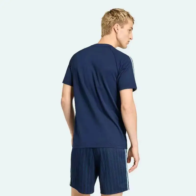 High Quality Hot 2026 Sport Adidas Originals Men Germany Football Team Short Sleeve T Shirt Crew Neck Slim Fit Casual Top JZ9342
