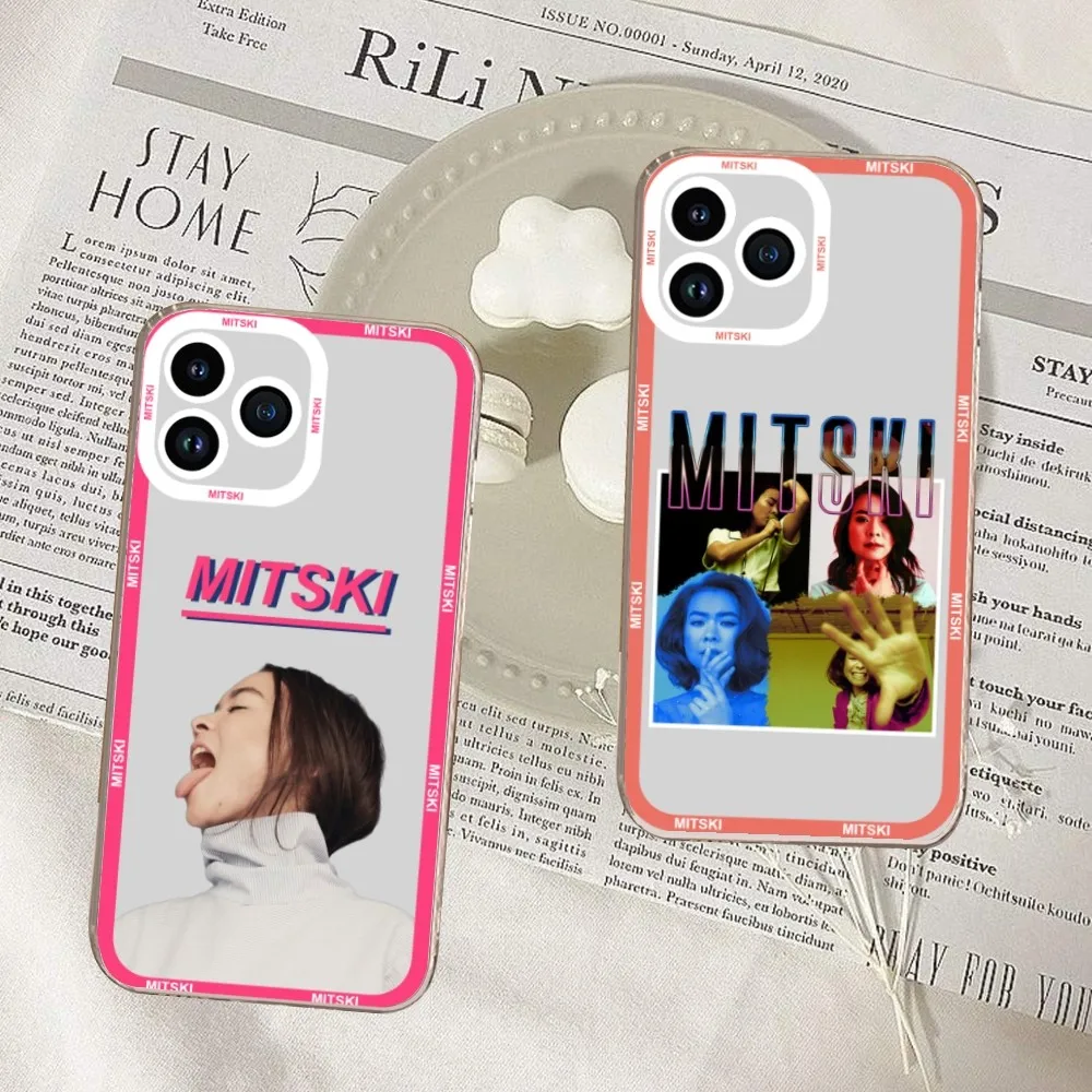 Mitski Miyawaki Hot Singer Phone Case For iPhone 11 12 Mini 13 14 15 Pro Max Transparent Shell