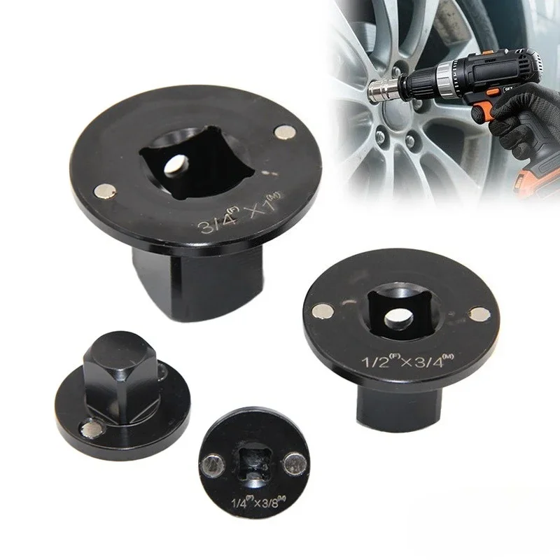 4pcs for Auto Repair Mechanic Thin Wall Socket Converter Tool Socket Adapter Set Thin Wall 1/4 3/8 1/2 3/4 Drive Impact Grade